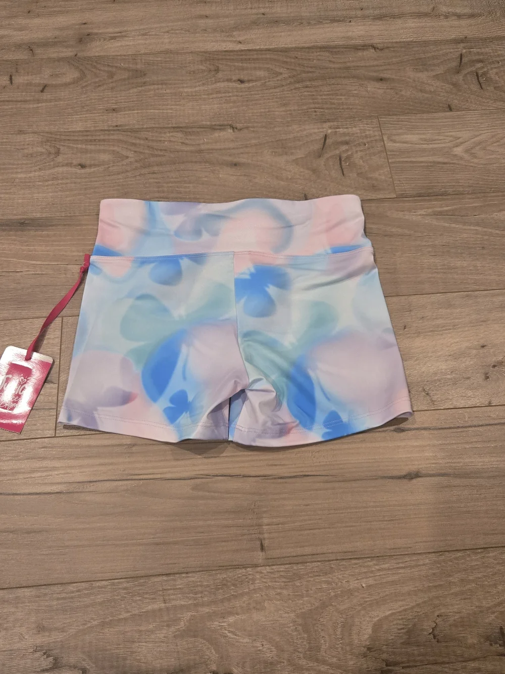 NWT Justice Girls Cinch Waistband Shortie Pastel Butterfly Size L 12/14 X2